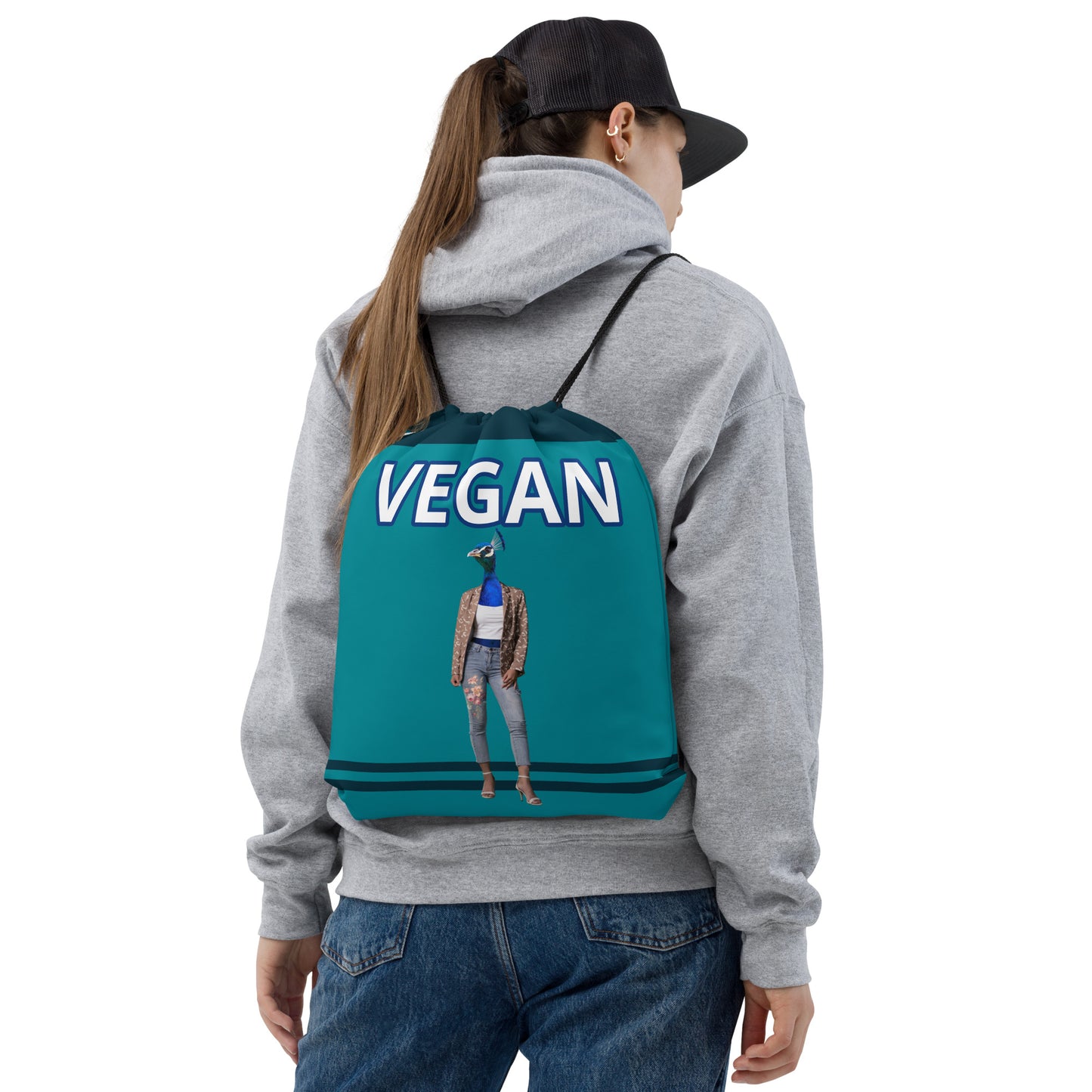 Vegan Chic Drawstring bag