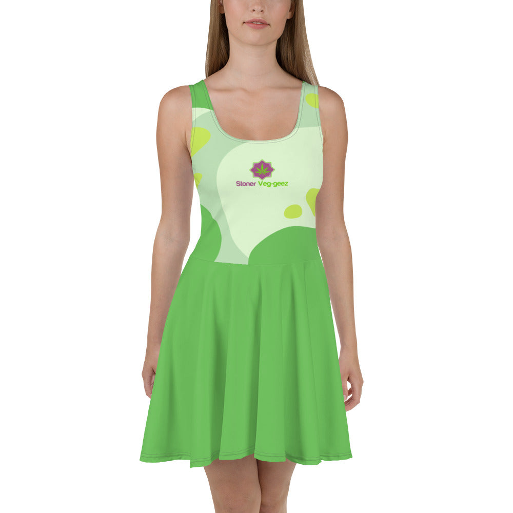 Stoner Veg-geez Skater Dress