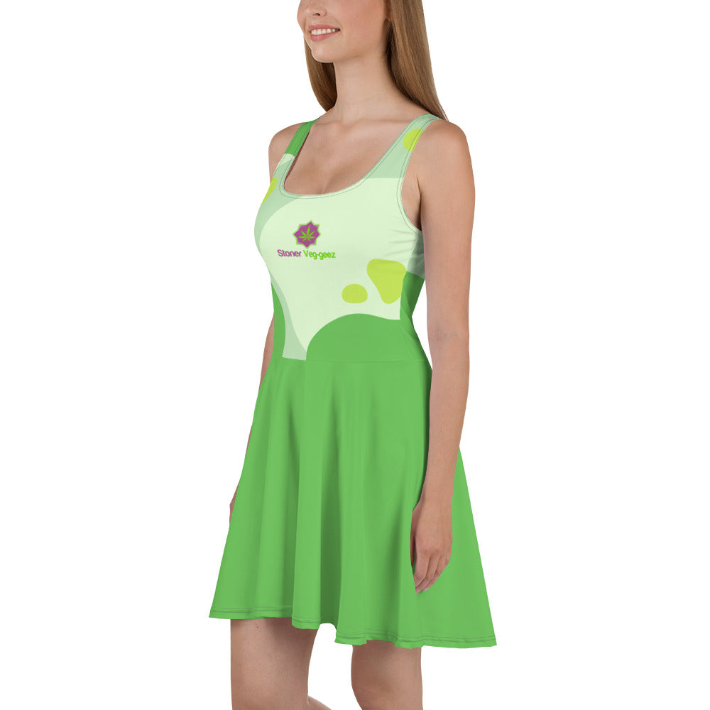 Stoner Veg-geez Skater Dress