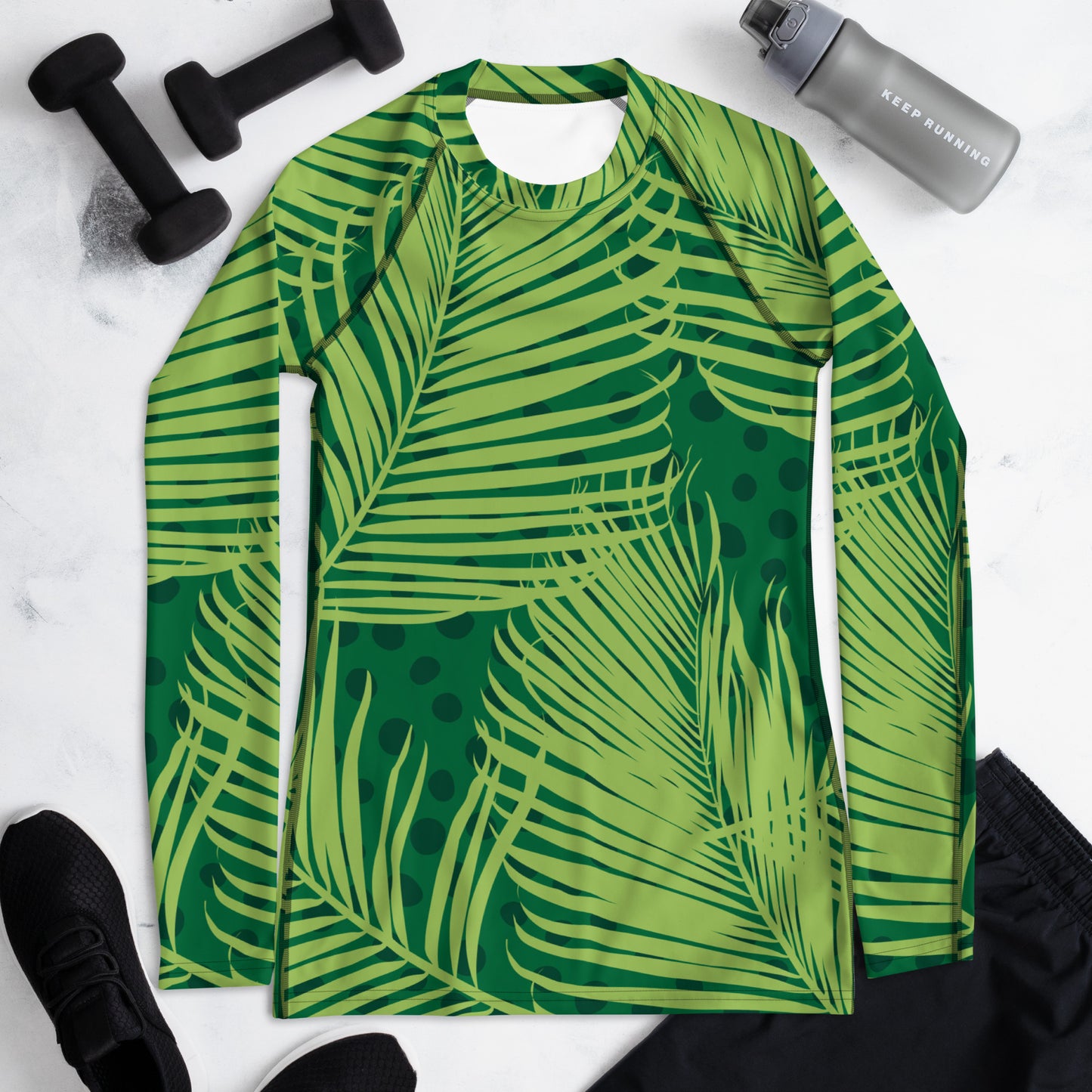 Abstract Leaves Rash Guard