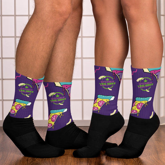 Stoner Veg-geez Pizza Socks