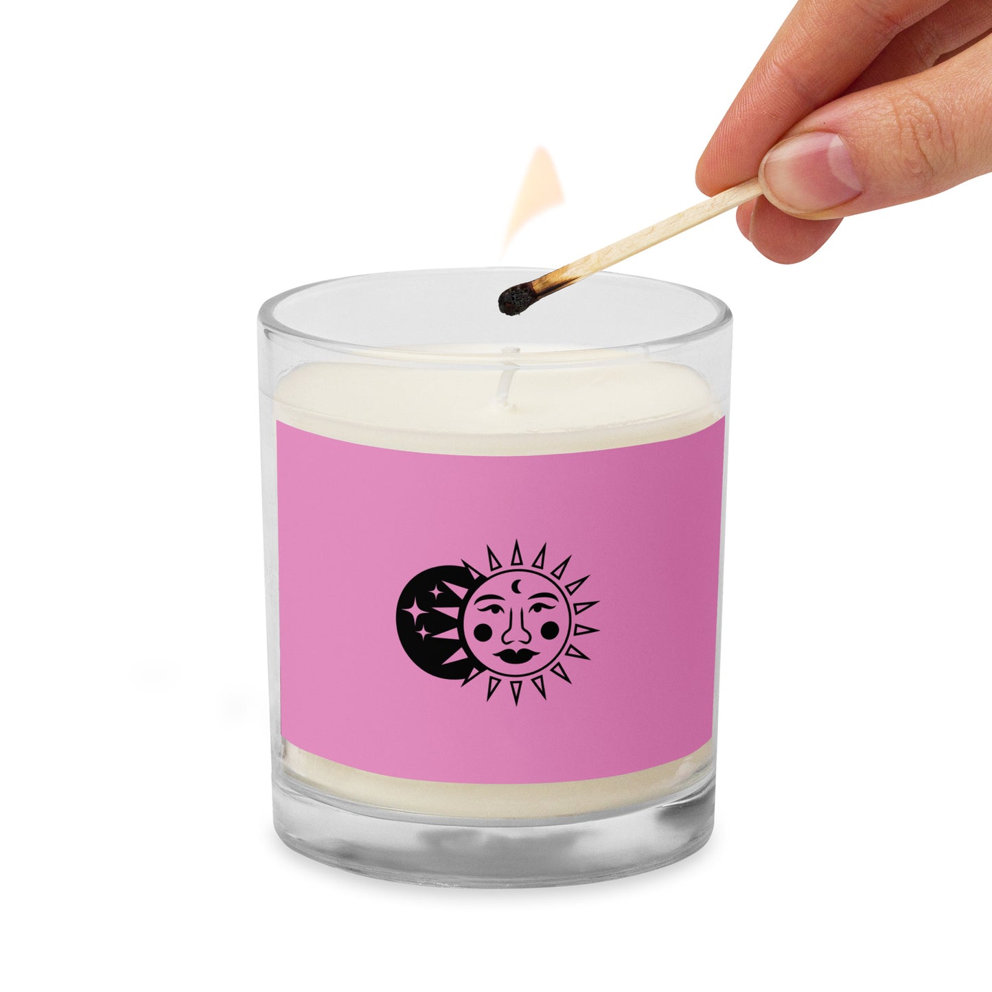 Sun Moon Glass Jar Soy Wax Candle