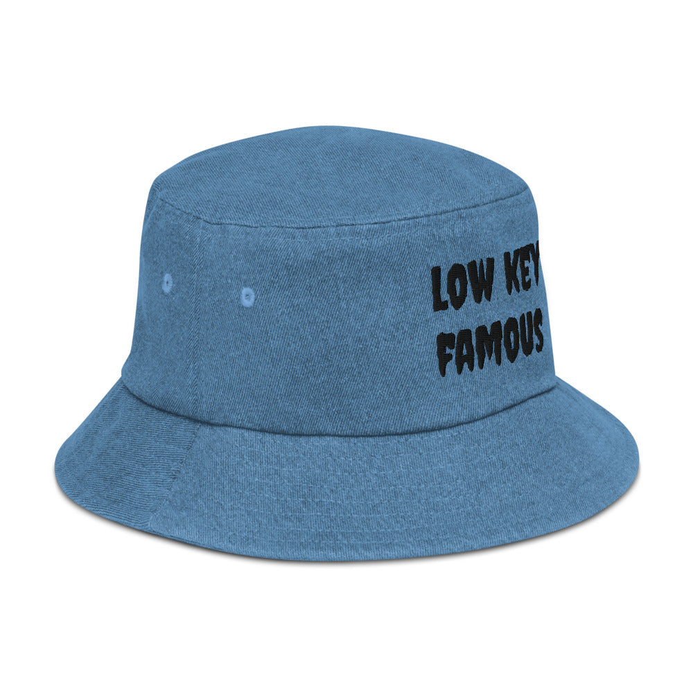 Low Key Famous Denim bucket hat
