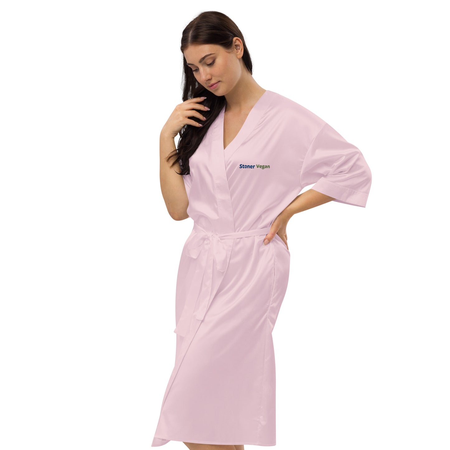 Stoner Vegan Satin Robe