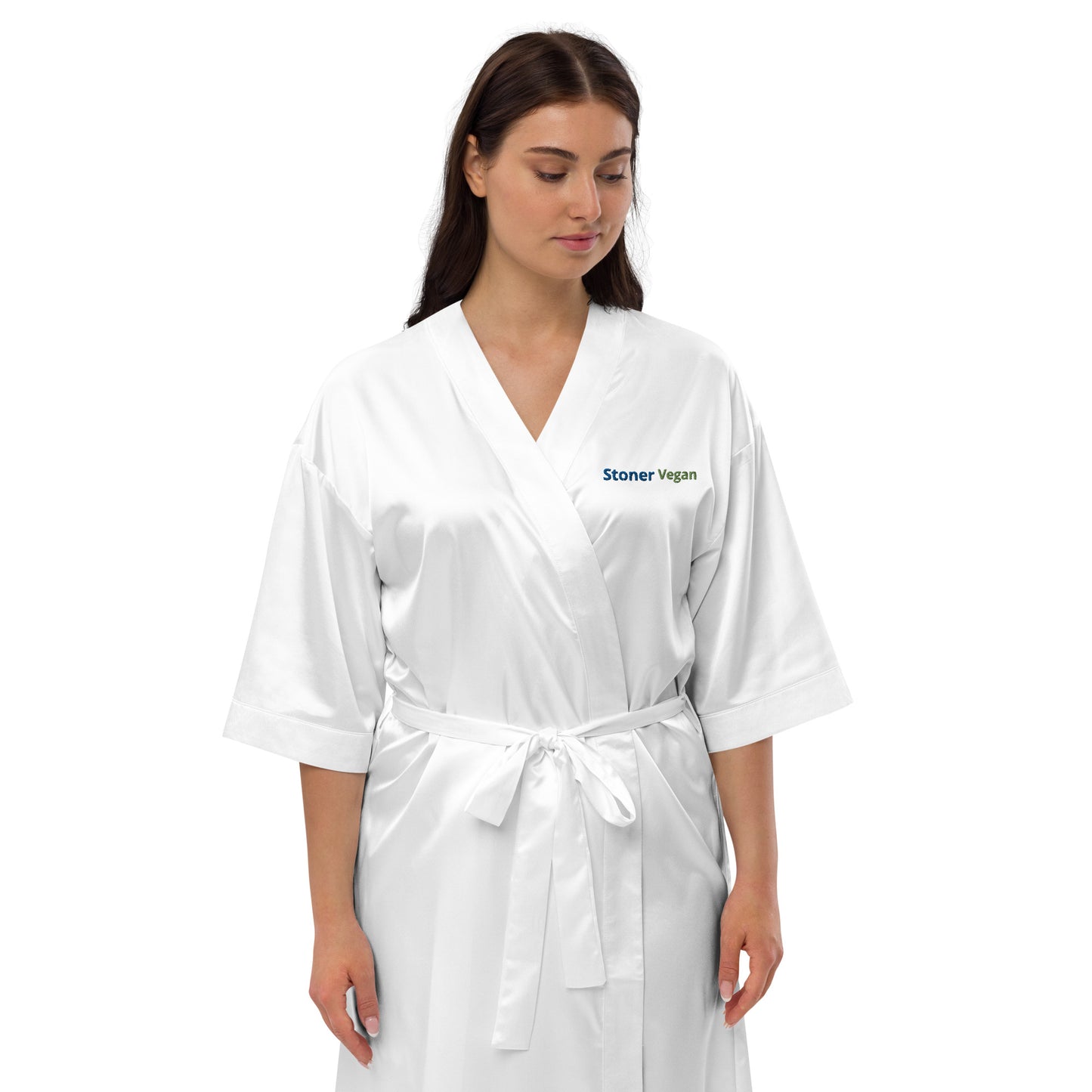 Stoner Vegan Satin Robe