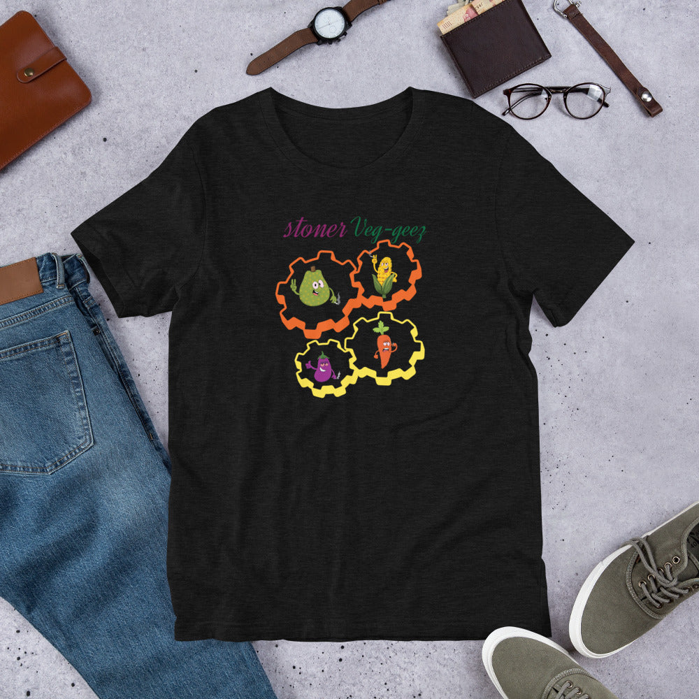 Stoner Veg-geez Cogs & Gears  T-Shirt
